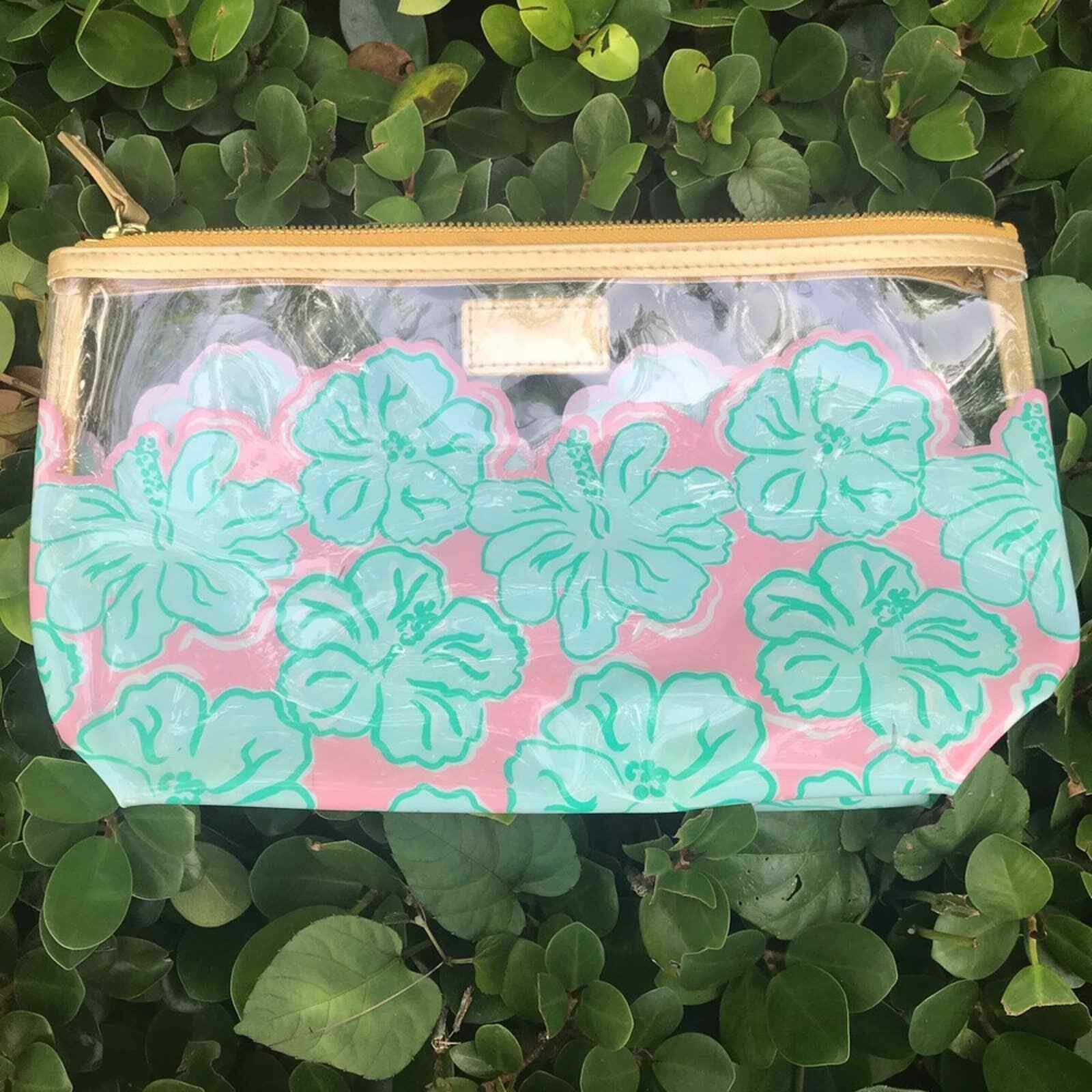 Simply Southern plastic floral clear makeup bag eBay
