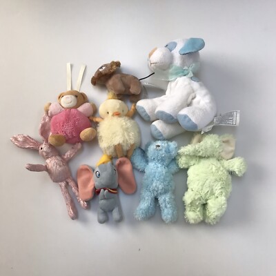 Lot 8 Kaloo Baby Girl Boy Lambs & Ivy Interaction Plush Stuffed Animal Toys