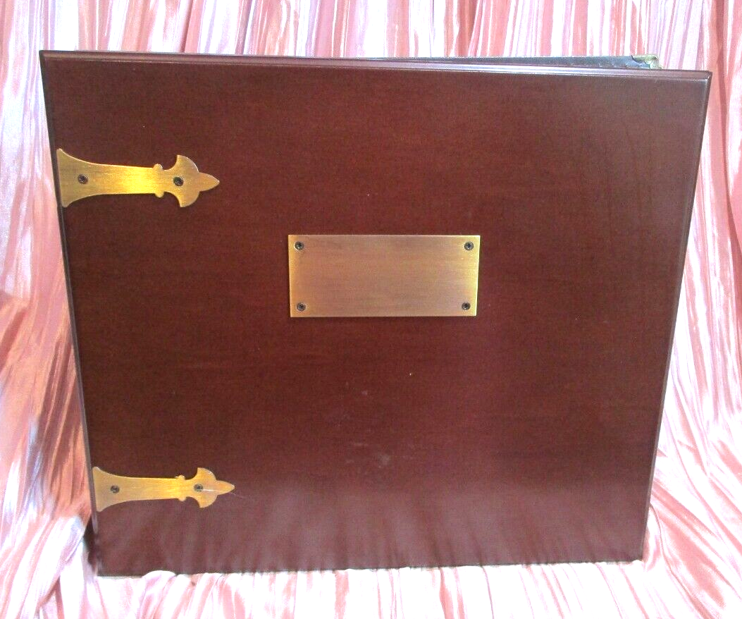 MINT Vintage 1991 Bombay Company Wood Memory Keepsake Box PHOTO ALBUM