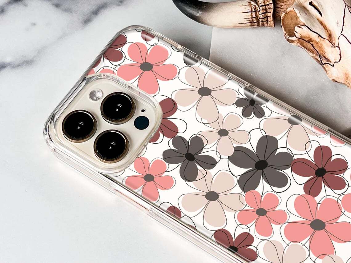 Mundaze Case for Apple iPhone 15 Cover Summber Vibe Cute Flowers