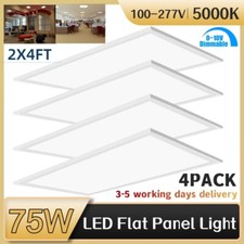 2x4Ft 75w LED Panel Light Drop Ceiling Flat Dimmable Recessed Troffer Light