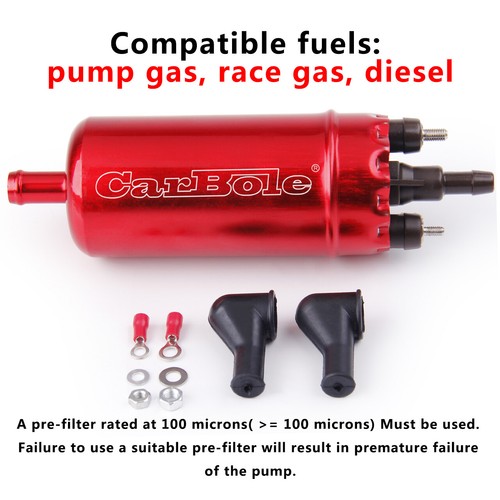 45-125 psi External Inline High Pressure EFI Fuel Pump Replaces for Walbro Kits - Bild 4 von 12
