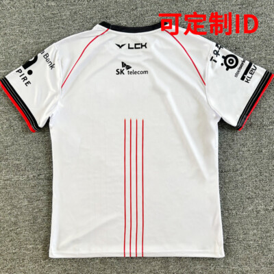 2024 T1 UNIFORM FAKER+FAKER カード T1 SHOP T1 2024 Uniform Worlds Jersey White FAKER MarkingVer