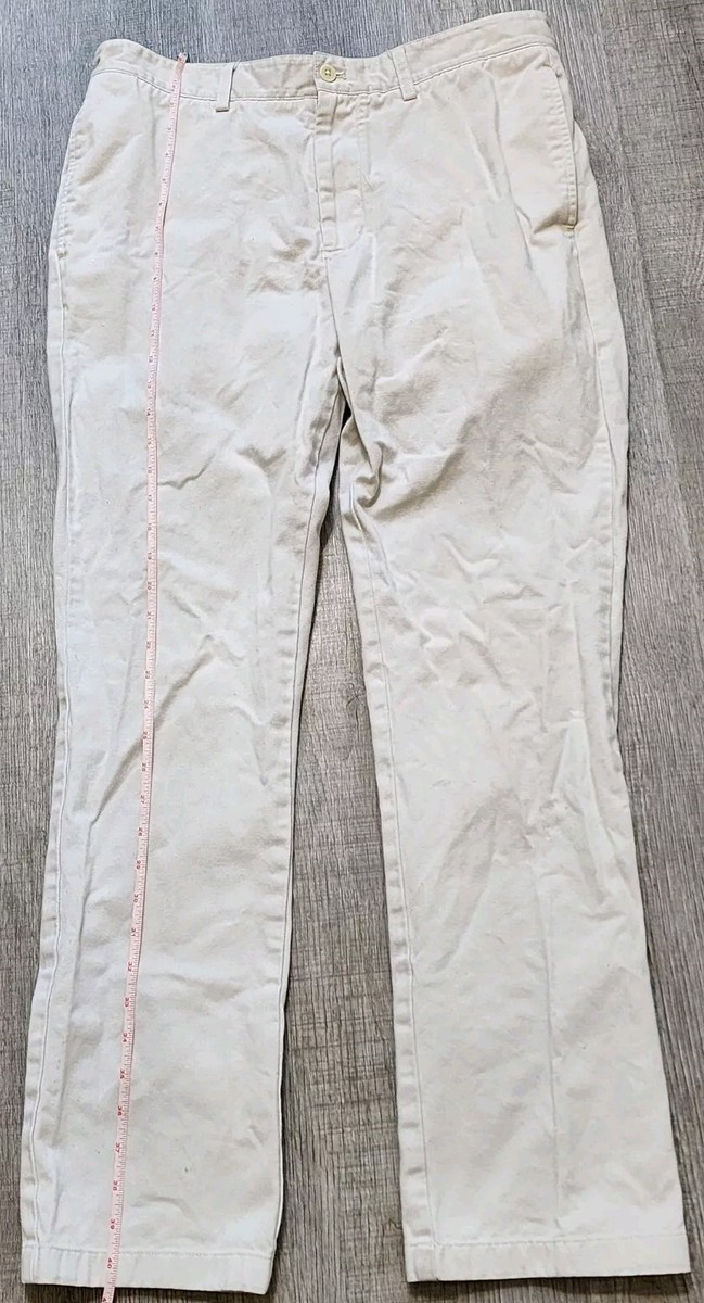 Vineyard Vines Men's Chino Size 33x32 Off-White Cotton Twill Pants