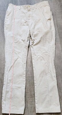 Vineyard Vines Men's Chino Size 33x32 Off-White Cotton Twill Pants