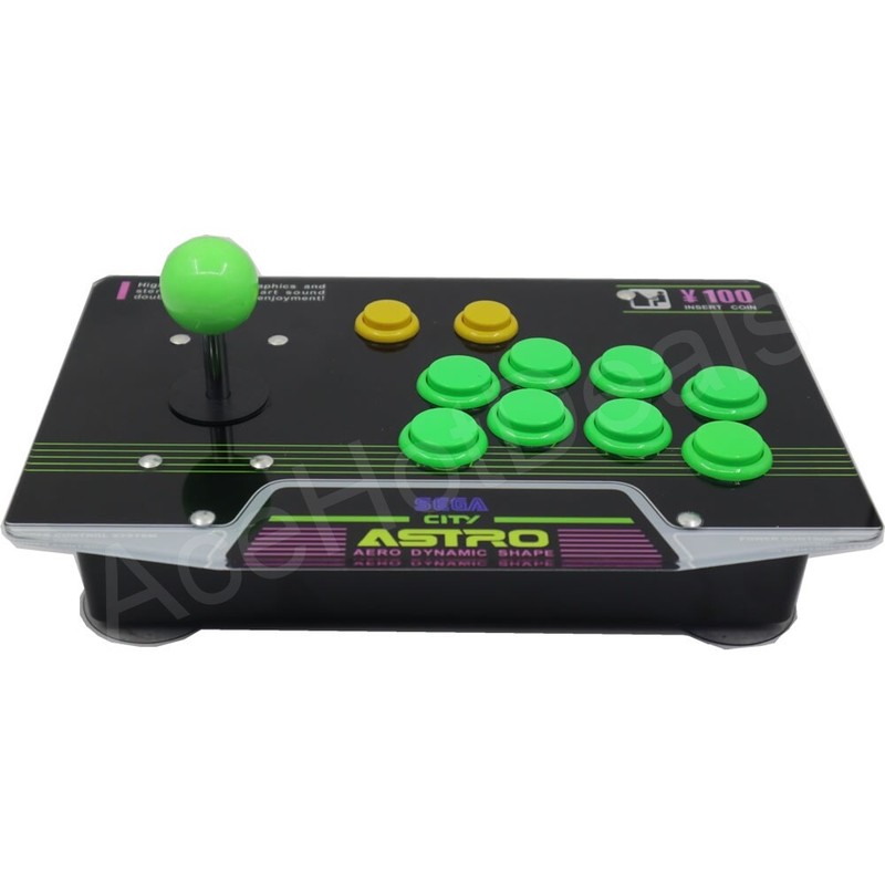RAC-J500S Arcade Joystick – 10-Button USB Fightstick SEGA Astro Panel PC