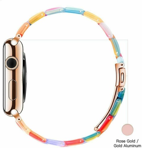 Resin Watch Band Wrist Strap Bracelet For Apple Watch Series 9 8 7 6 5 4 3 2 SE - Picture 26 of 42