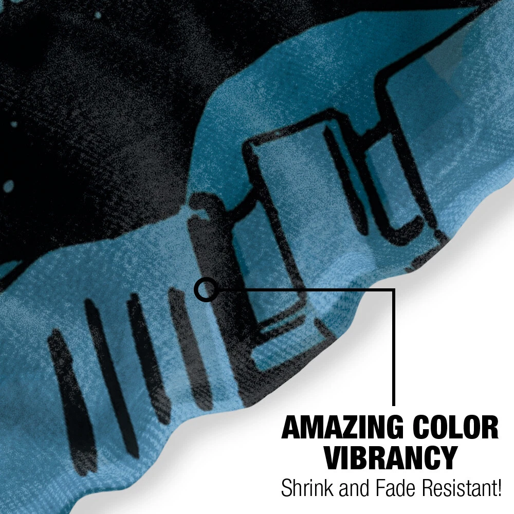 Batman Beach Towel 30x60" Batcave Platform Silhouette