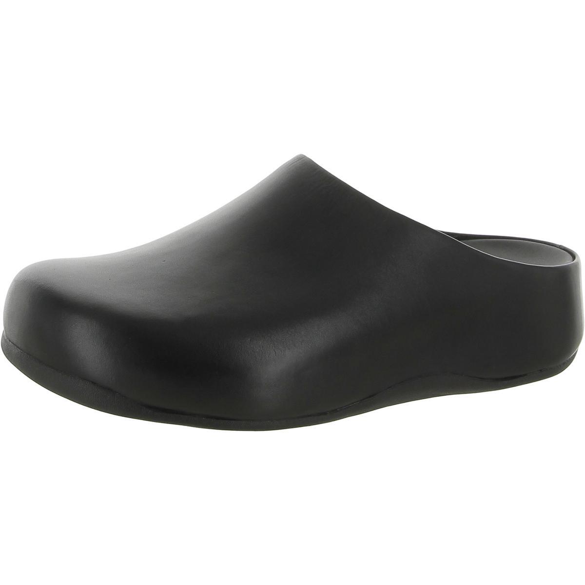 Fitflop Womens Shuv Leather Slip On Mule Clogs Shoes BHFO 8300 eBay
