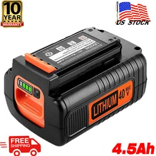 4.5Ah 40V Lithium Battery for Black and Decker LBXR36 40 Volt Max LBXR2036 LSW36