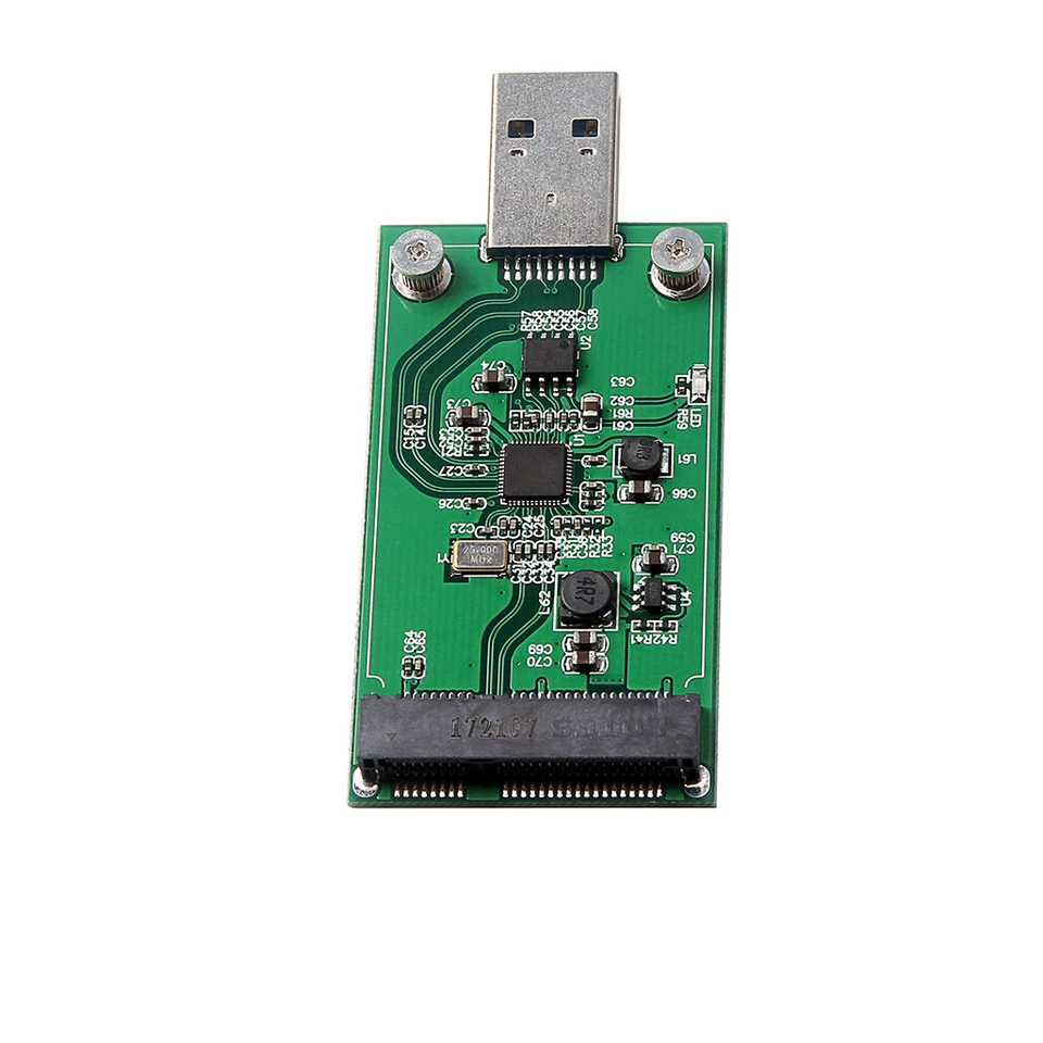 Scheda adattatore SSD USB 3.0 mSATA Mini SATA come driver disco USB - Immagine 3 di 4