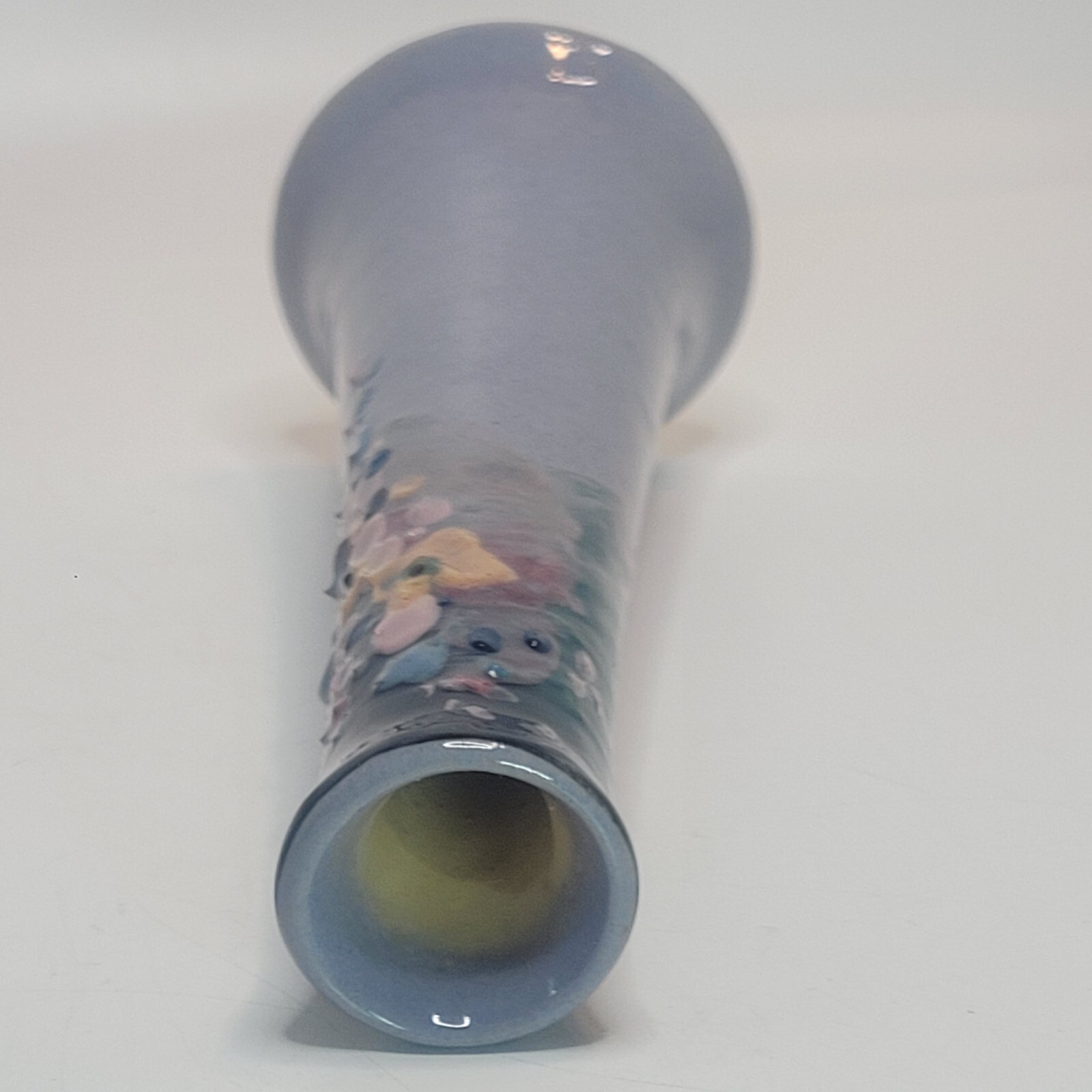 Weller Etna Bud Vase Handpainted Raised Flower ARTS & CRAFTS Style 5.75" READ