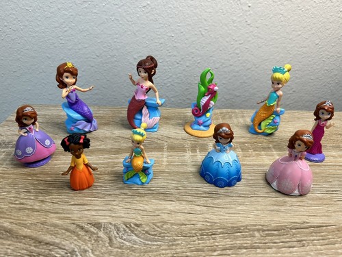 Disney Sofia the First - 11 Different Figures PVC Mermaids Cake Toppers SEE PICS - Picture 6 of 23
