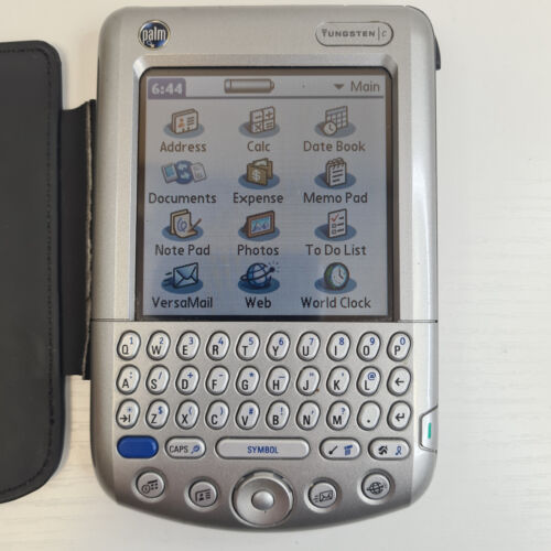 Raro Palm Tungsteno C PDA Funciona con Estación de Acoplamiento QWERTY Organizador De Colección Prop - Imagen 4 de 11