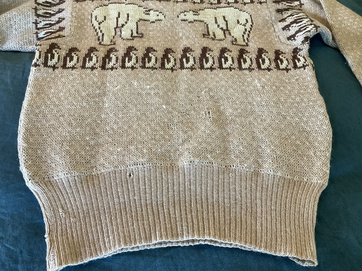 Vintage 1940s Jantzen Polar Bear Penguin Sweater RARE! Xmas