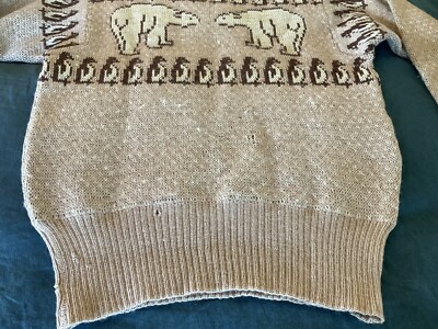 Vintage 1940s Jantzen Polar Bear Penguin Sweater RARE! Xmas
