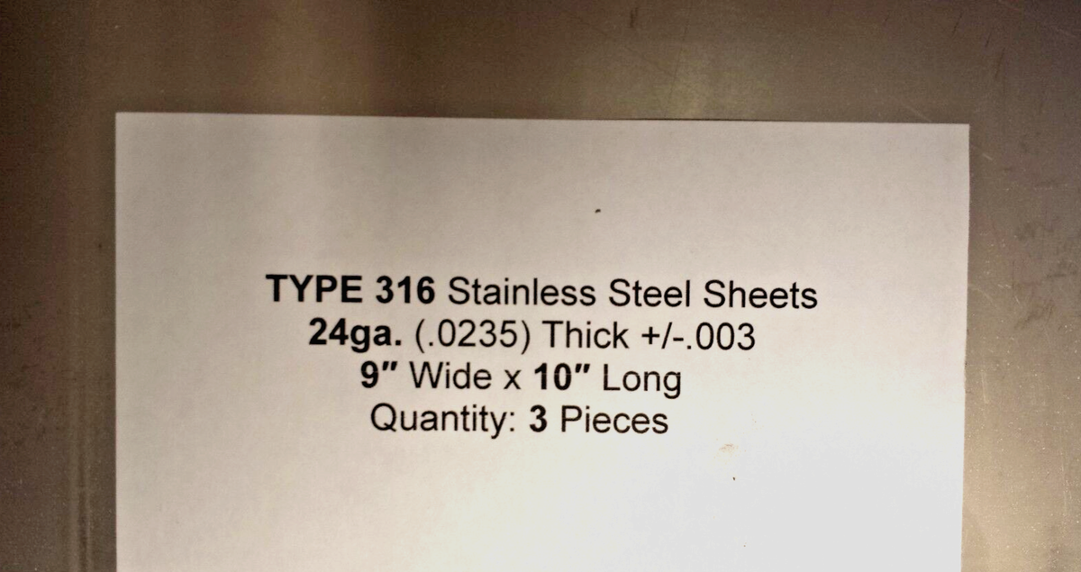 Stainless Steel Sheet 24 Ga Stainless Steel Sheet Metal 24GA