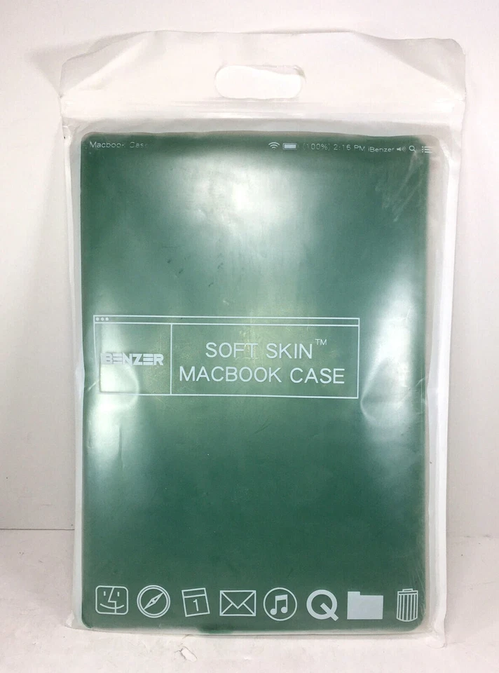 iBenzer Macbook Green Soft Skin Case 13” - Image 3 of 4