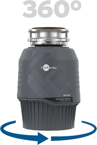 InSinkErator EVOLUTION 0.75HP 3/4 HP, Advanced Series EZ Connect Continuous,Gray - Picture 9 of 9