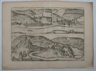 Antique map - Zell, Berncastel, Manderscheid - Braun & Hogenberg - Circa 1580