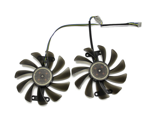 Paar Lüfter Kühler Lüfter Ersatz für Zotac GeForce GTX 1070 1080 AMP Edition 95mm - Bild 3 von 12