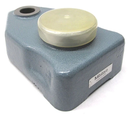 NICE! MITUTOYO INDICATOR STAND BASE w/ FLAT ANVIL - #7004