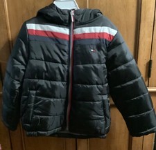 TOMMY HILFIGER Little Boys Black Puffer Jacket Size 4T