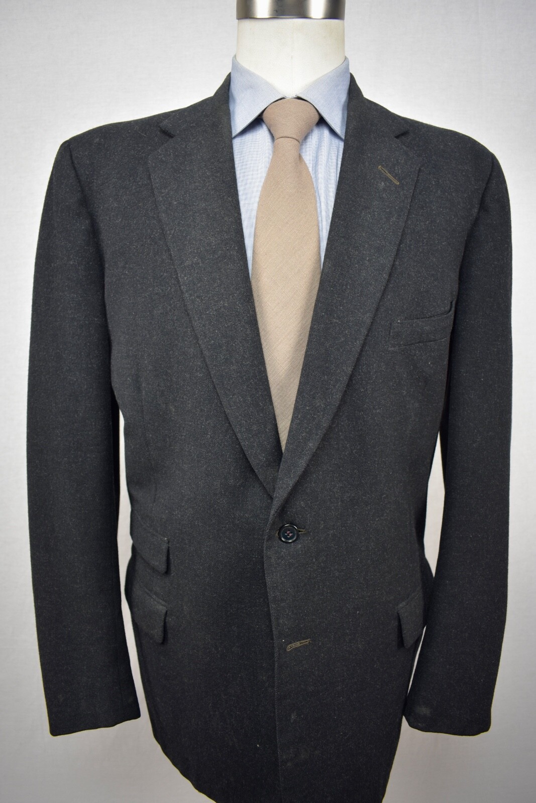 1949-1962 Mayfield Clothes Solid Dark Gray Flanne… - image 1