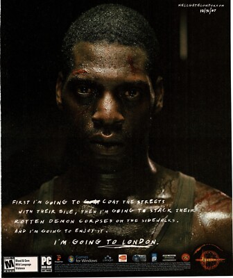 2007 Hellgate London online Video Game Vintage Print Ad 3