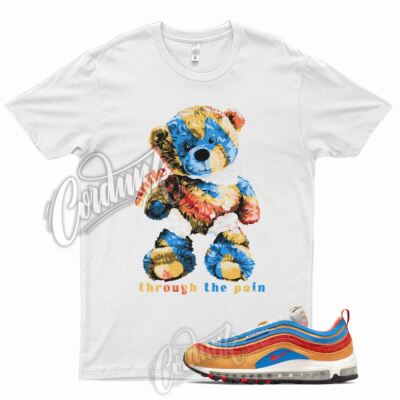 SMILE Shirt for N Air Max 97 Running Club AMRC Orange Blue Yellow Red 90 95 1