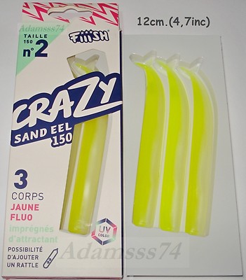 Fiiish Crazy Sand Eel 220 2 Pearl Green - Testina Piombata Shore 30g Per Jigging In Mare
