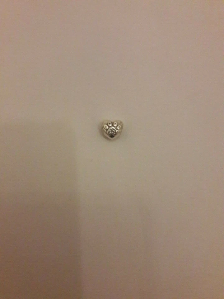 Pandora originale Charm a Cuore con zampa  "Amo il mio Cucciolo",Argento, zircon - Immagine 2 di 3