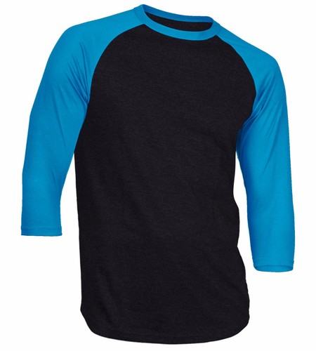 Dream USA Men's Casual 3/4 Sleeve Baseball Tshirt Raglan Jersey Shirt - Picture 57 of 66
