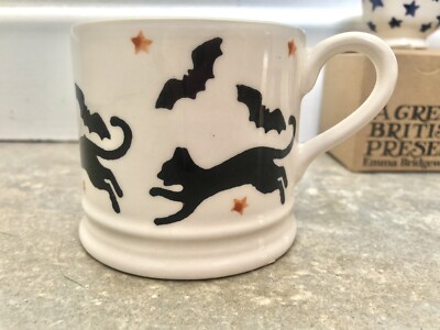 Emma Bridgewater schwarze Katze Katzen 1/4 pt Becher Tasse Weise Hexen Halloween Kätzchen