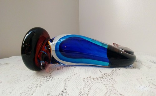 Murano Art Glass Bird Figurine Sculpture Hand Made Vintage - Picture 6 of 9