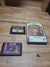 Clue & RISK (Sega Genesis) Acceptable Condition Tested & Fast Shipping 