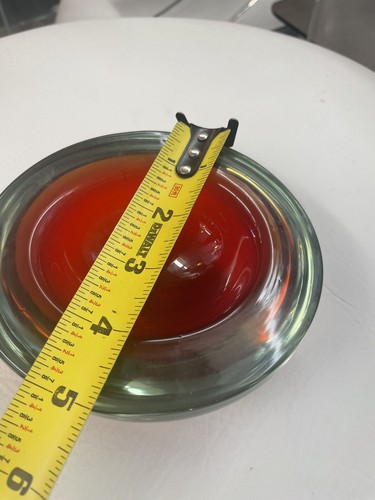 Mid Century Murano Dish Sommerso Ashtray - Picture 6 of 7