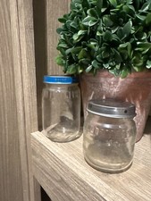 Vintage Lot of 20 Empty Gerber Baby Food Jars, Storage Jars, Crafting No Labels