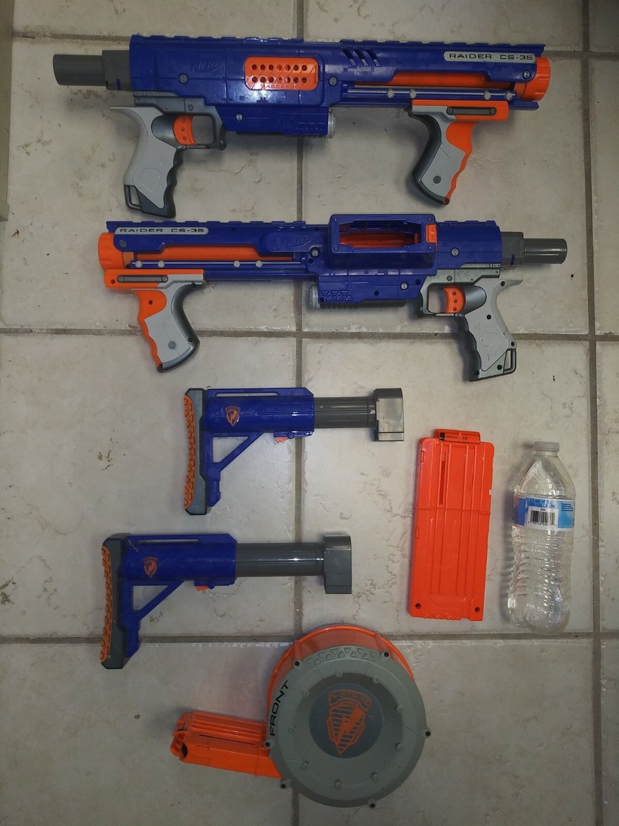 2 NERF Raider CS-35 Dart Blaster N-Strike Elite Toy Gun With