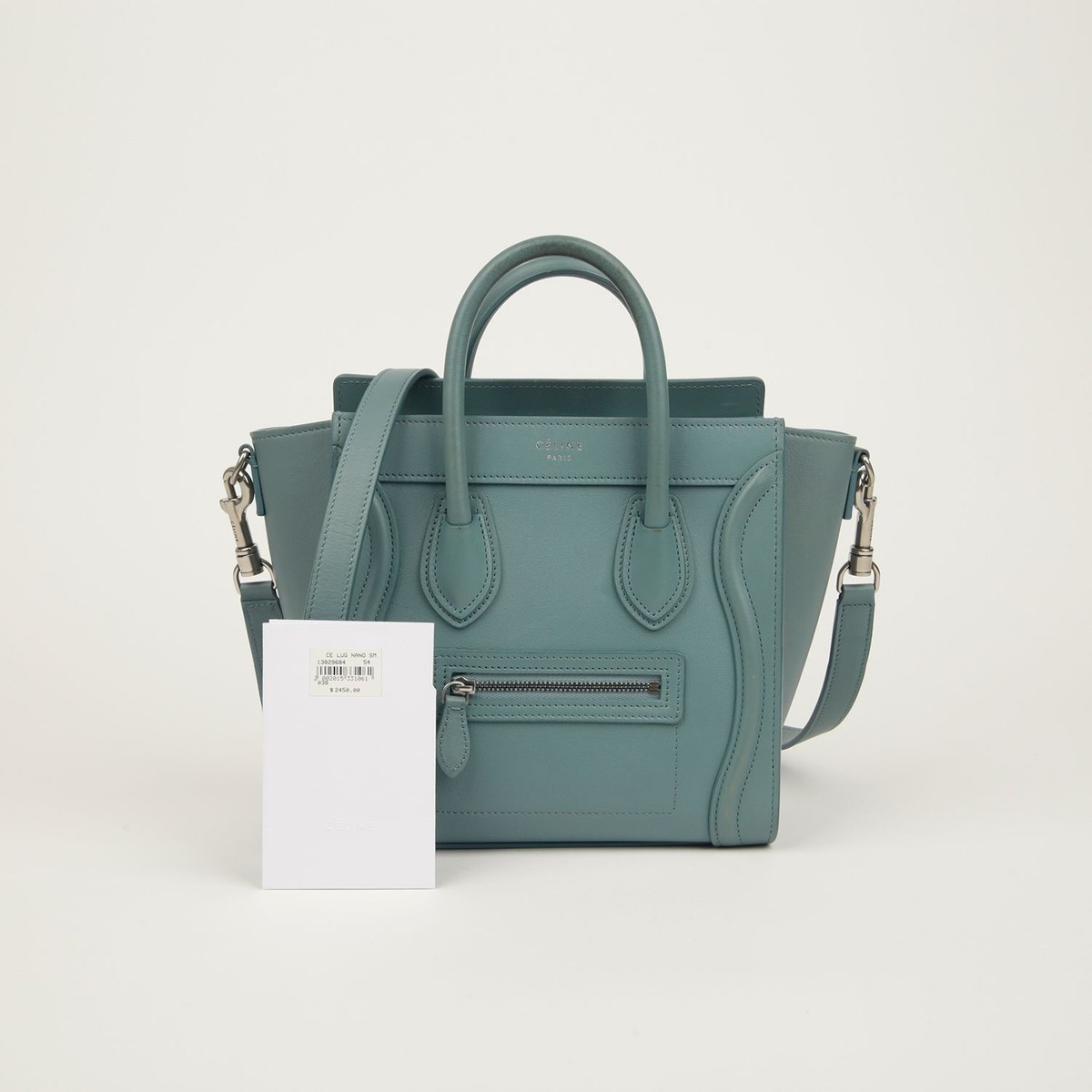【CELINE】★Vintage★NANO LUGGAGE BAG ナノ ラゲッジ バッグ Celine Nano Luggage Tote and Shoulder Bag 189243 105702576