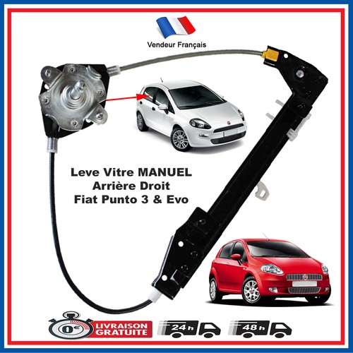 Maniglia Alzacristallo Manuale RICAM Per Fiat Grande Punto (dal 2005) - Foto 3