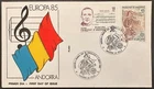 1985 Andorra (Spanish) #167-8 FDC; music, Europa *d