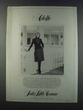 1981 Saks Fifth Avenue Adolfo Jacket, Blouse skirt Ad