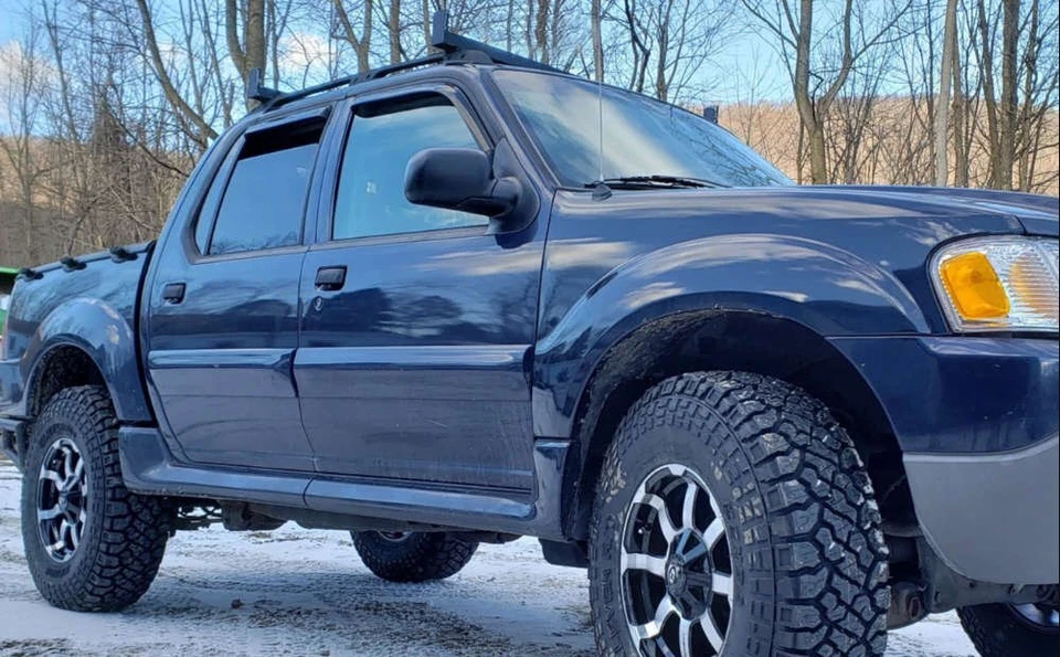 IN-CHANNEL Window Visors Sun Vent Guard Fit 2001-2005 Ford Explorer Sport Trac Foto 2 de 4