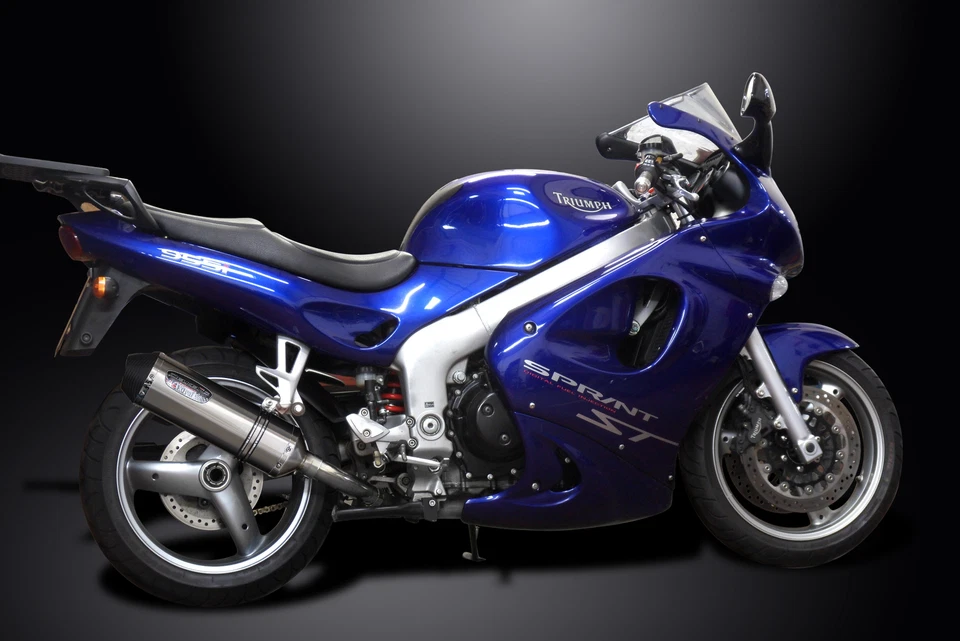 Triumph Sprint ST 955i 98-05 Kit de silenciador de escape de acero inoxidable X-Oval de 13,5" Foto 4 de 4
