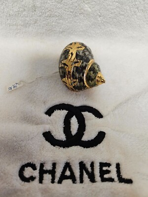 Muschelbrosche handgefertigt 