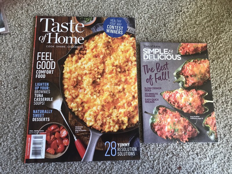 Taste Of Home February/March 2019 Magazine Plus Simple & Delicious Aug/Sept 2018