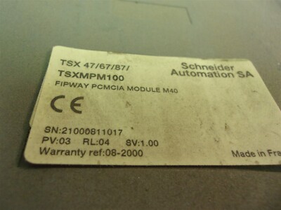 Schneider TSXMPM100 Fipway PCMCIA Module ''C'' *FREE SHIPPING*