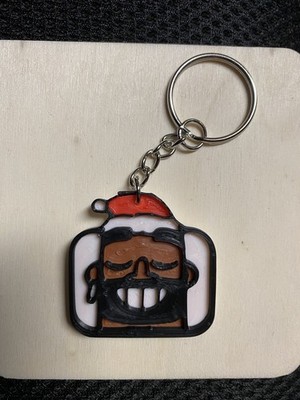 CLASH ROYALE HOGRIDER CHRISTMAS EMOTE KEYCHAIN/MAGNET