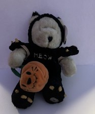 Starbucks Halloween Bearista Bear 22 Edition Black Cat Meow Glow In Dark W/Tags